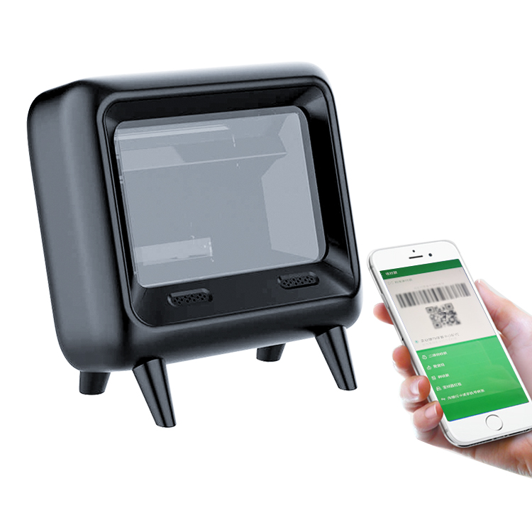 EDOO D61 Wholesale USB RS232 Desktop Barcode Scanner Reader Omnidirectional 1D 2D Qr Code PDF417 Pas