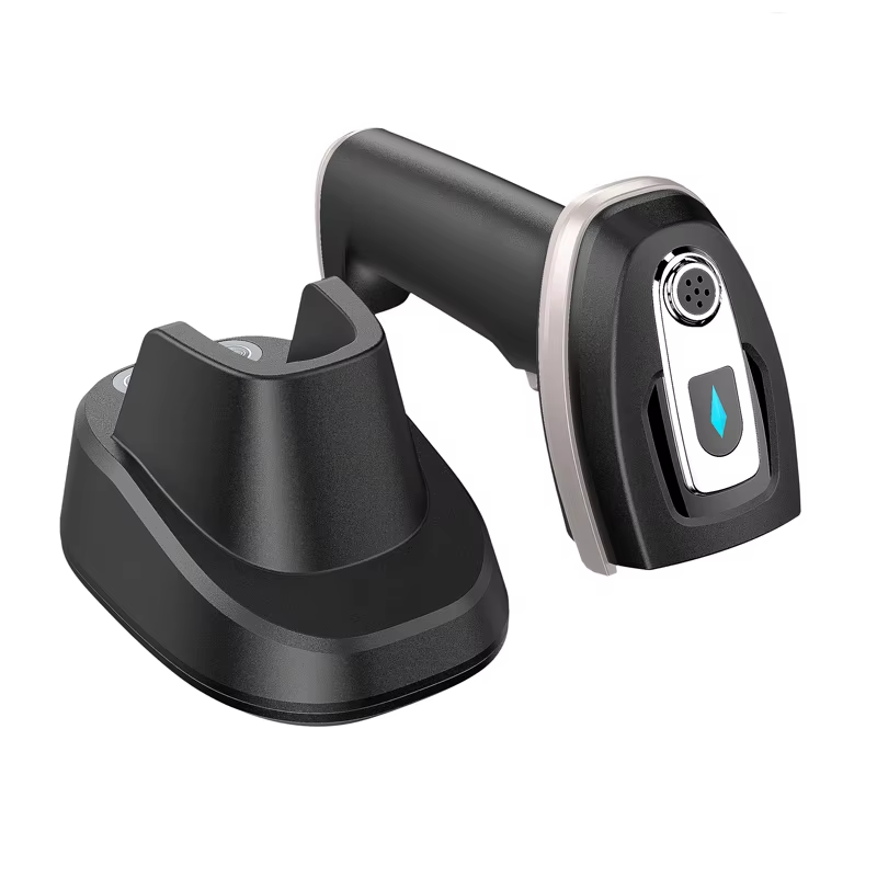 EDOO W48 Portable 2D USB/ RS232 Interface QR Code Scanner Wireless Handheld Barcode Reader for Super