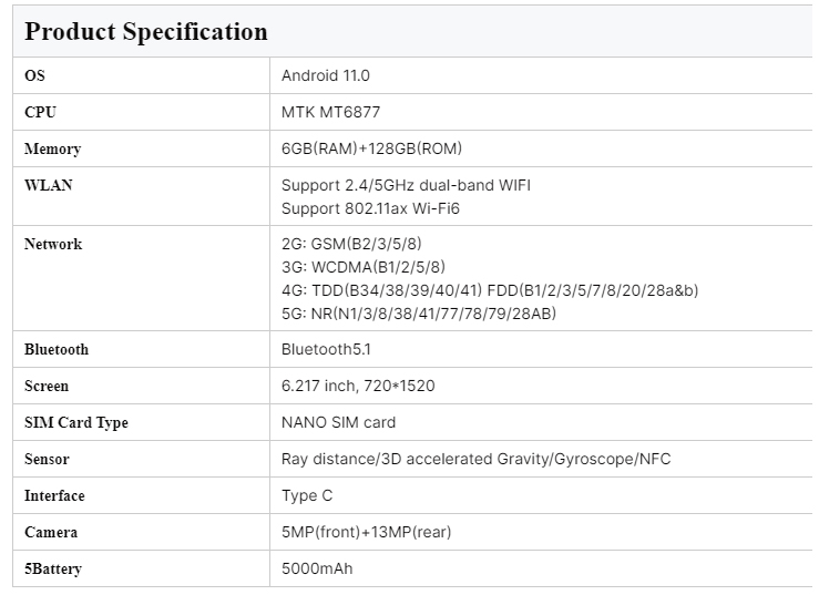 EDOO M82 Android Handheld 5G Mobile Terminal Pda IP68 1d 2d Barcode Scanner NFC Reader With Removeable Battery 5000mAh
